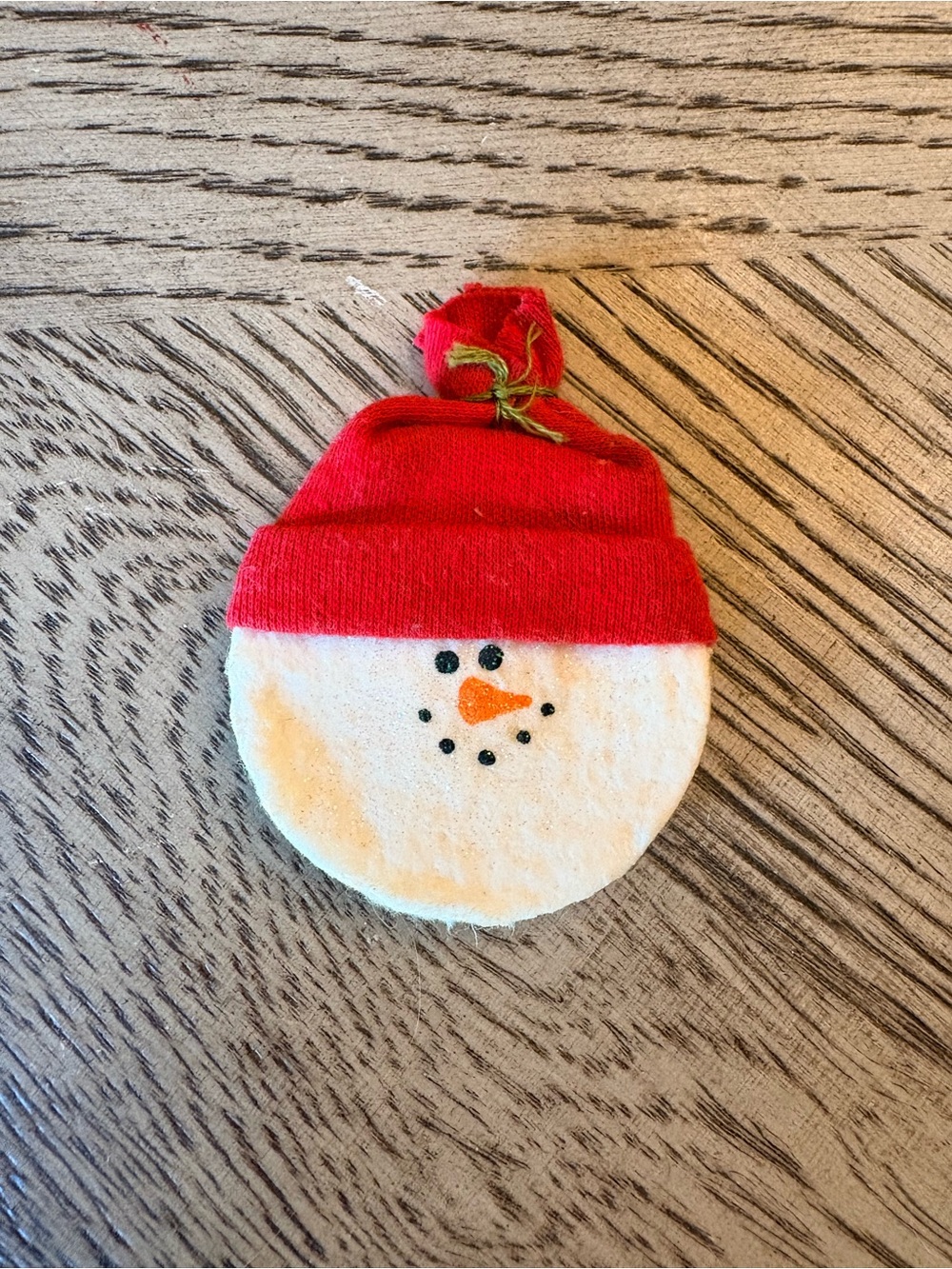 Red Snowman Holiday Pin